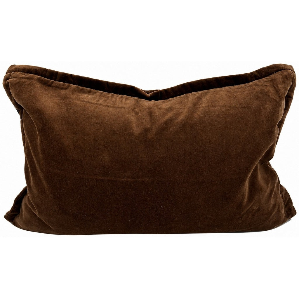 Snugg & Co cushion camel brown velvet