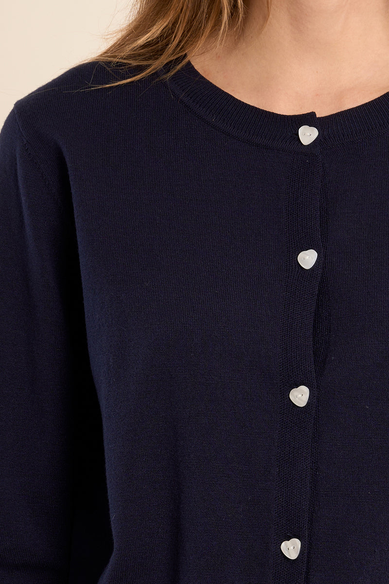 Molly Bracken Knitted cardigan - Navy Blue