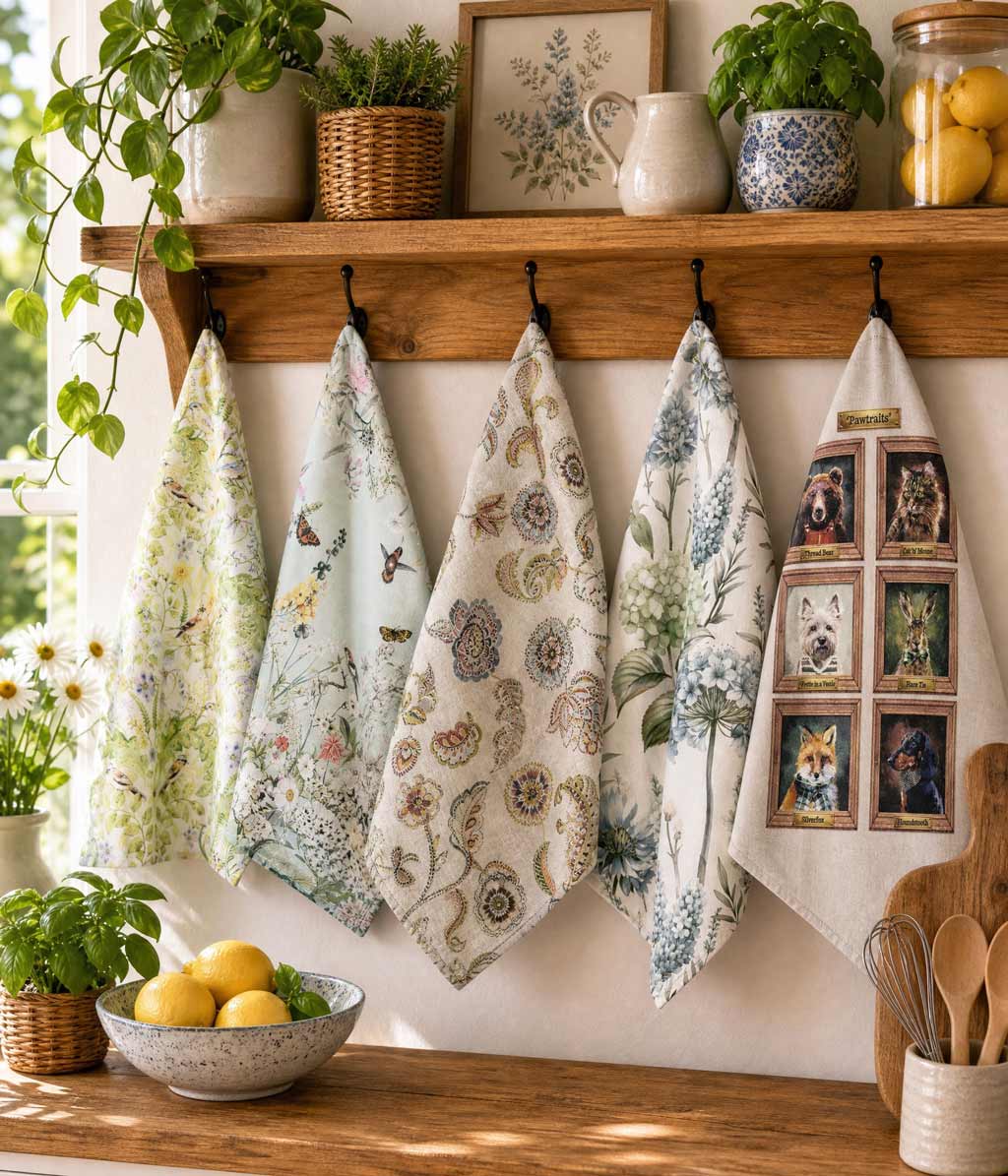 Mariposa  teatowel 50x70