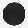 Woven jute placemat black
