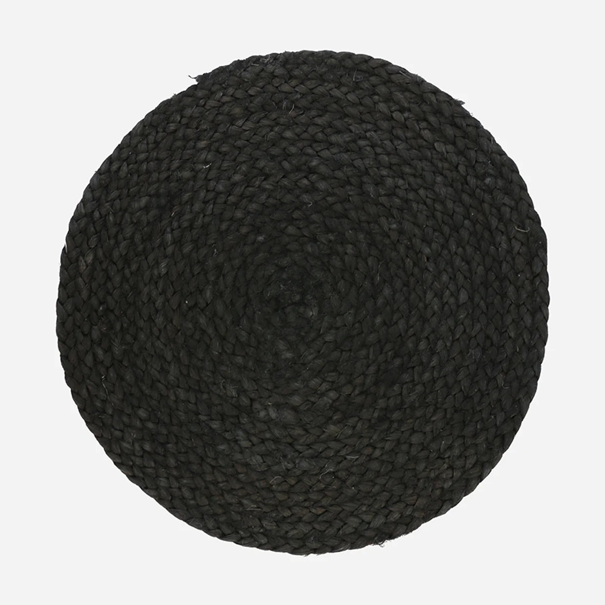 Woven jute placemat black