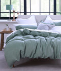 Laundered Linen Bedspread Seagrass