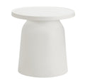 outdoor side table white