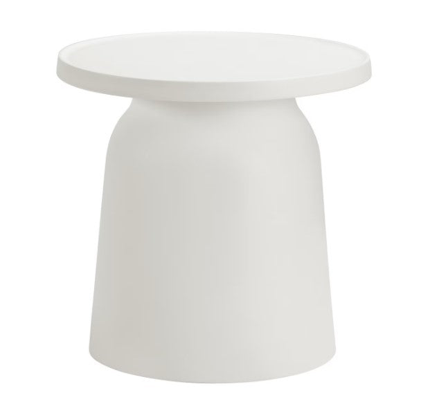 outdoor side table white
