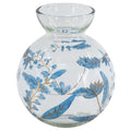 Painted glass vase