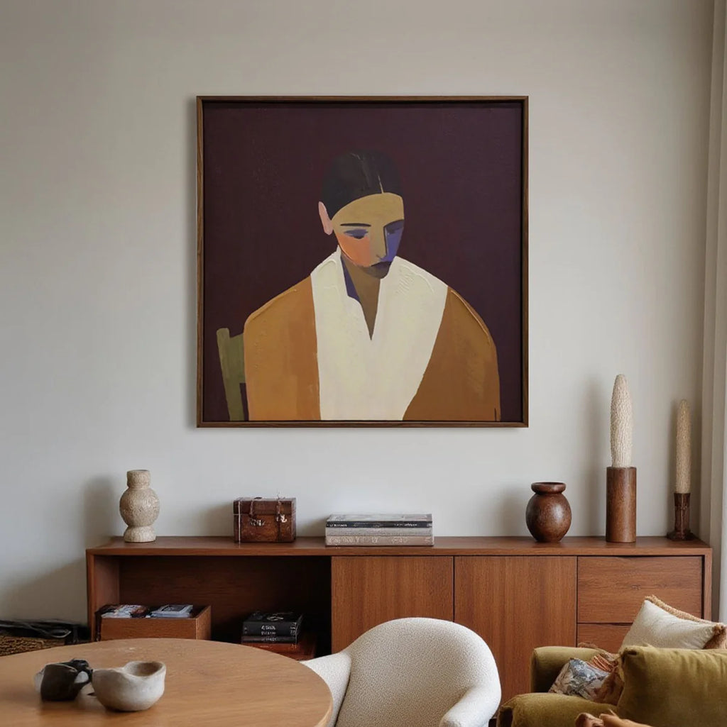 Rory hand embelished framed canvas