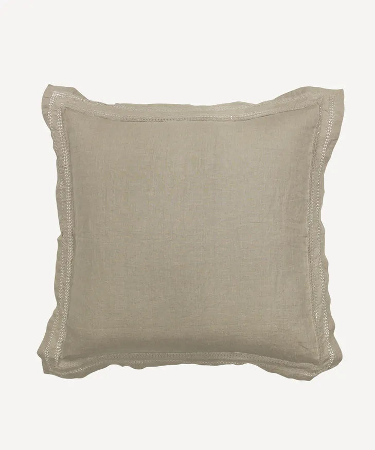 Linen Euro Pillow Cover Sand
