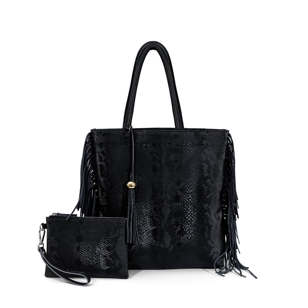 Tassel Shopper - Jet