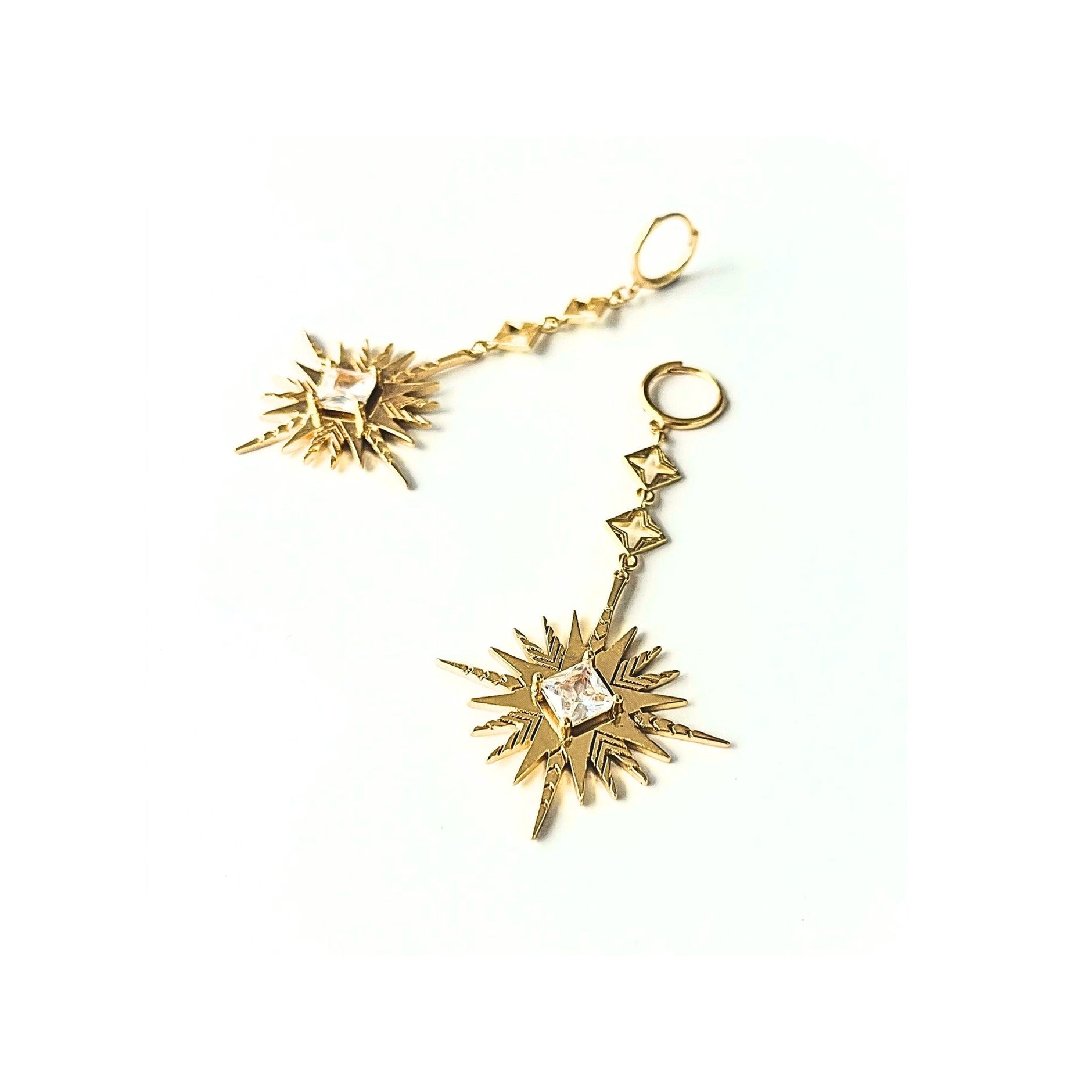 Byzantine x Solar Earrings - Gold