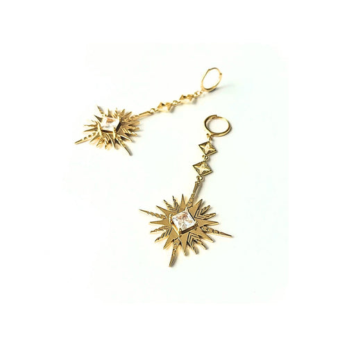 Byzantine x Solar Earrings - Gold