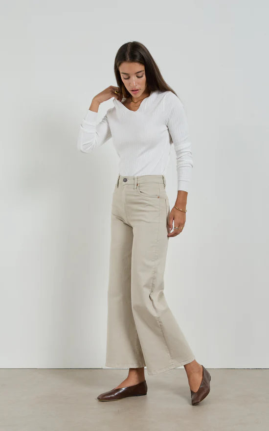 Dri Cooper Bella Beige Wide Leg Jean