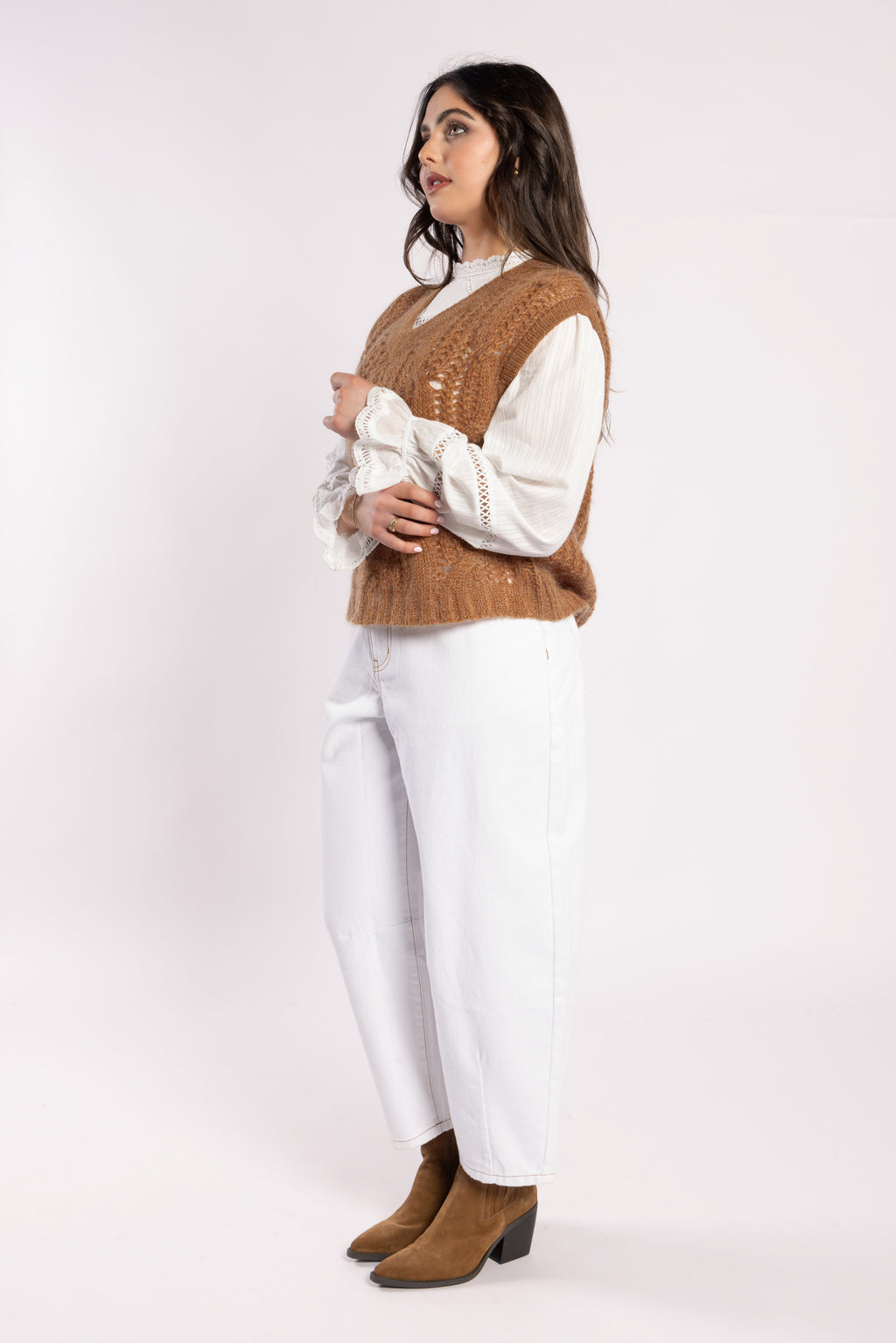 Drama Fliss Vest - Chestnut