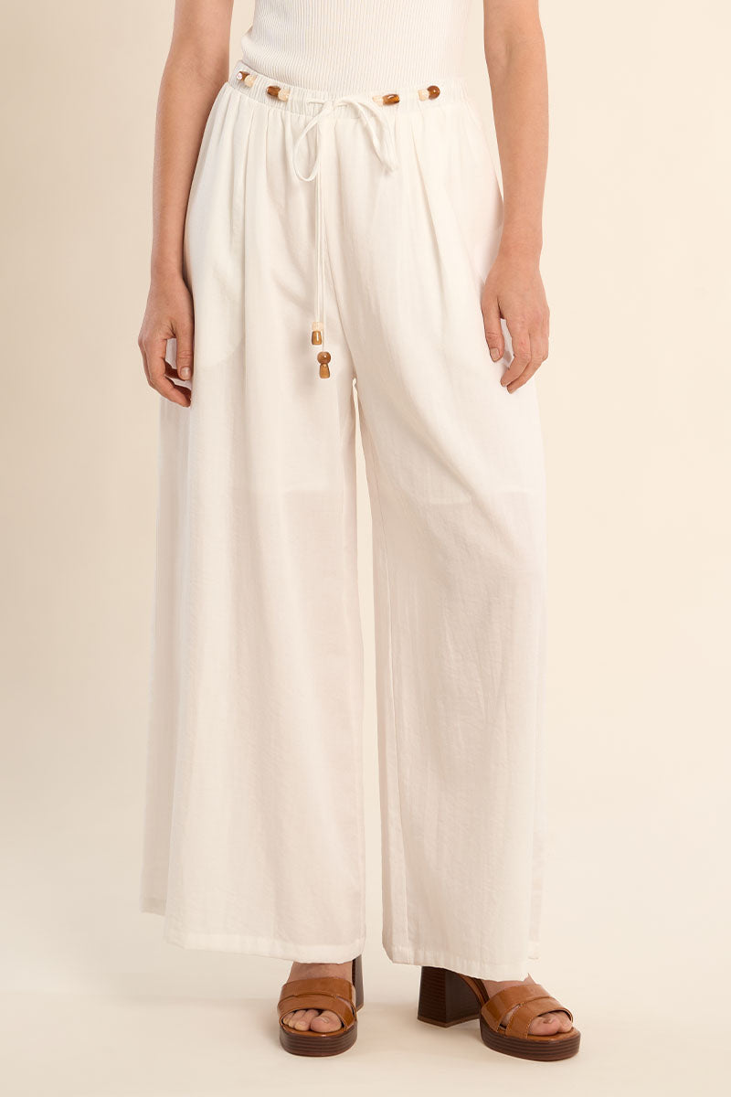 Molly Bracken Woven Pants - White