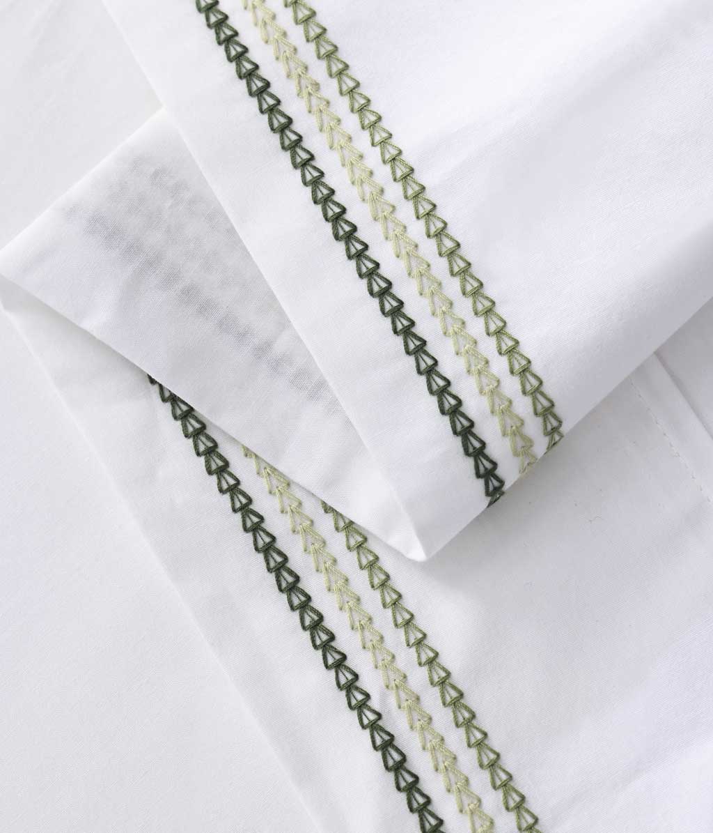Medea pillowcase set green 50x75