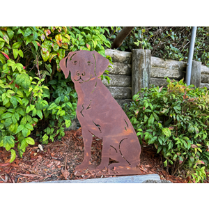 Garden Decoration Dog sitting