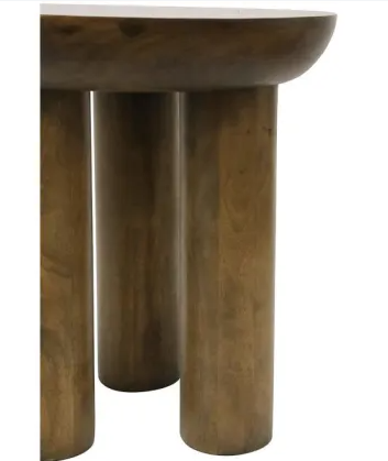 50x50cm Betty wooden side table - walnut