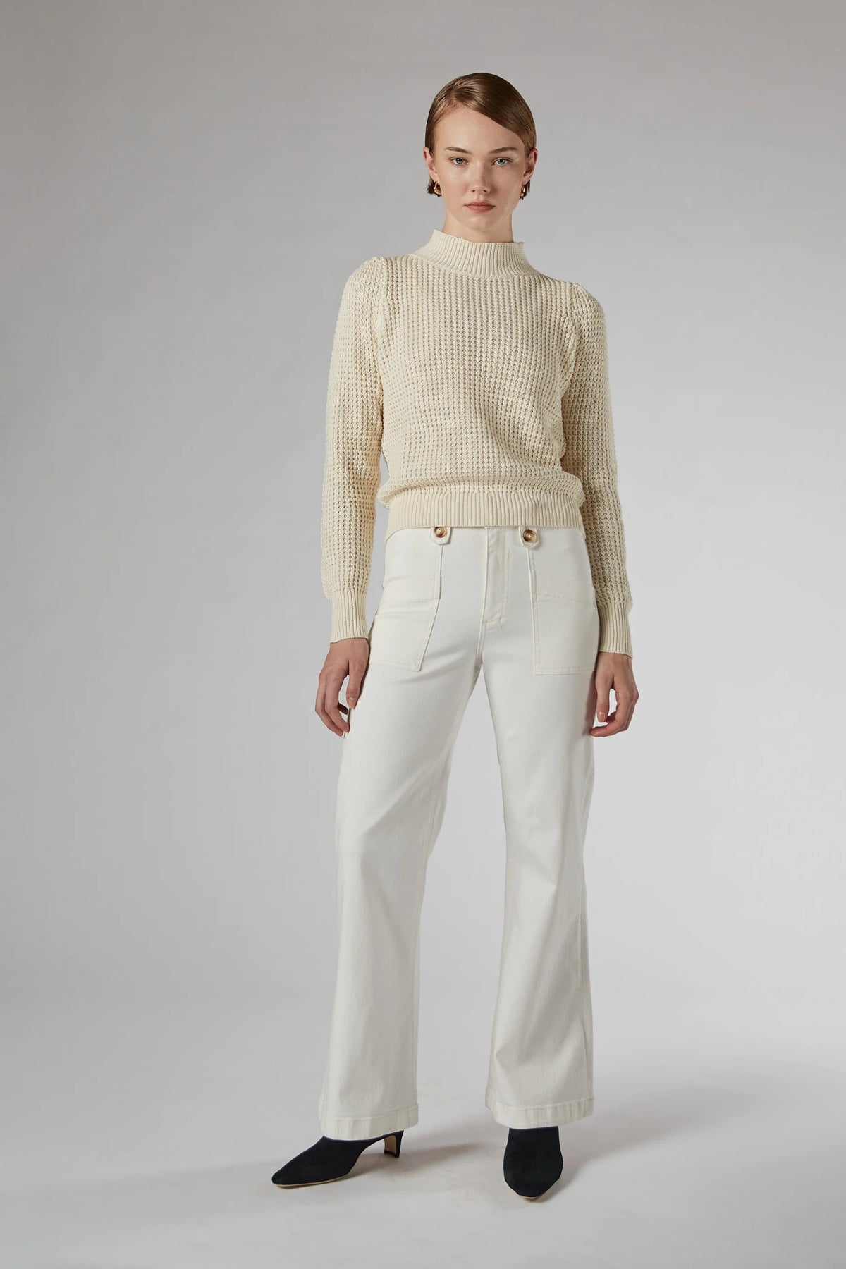 Dricoper Hildy Ivory Cotton Top