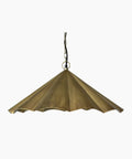 Scalloped Pendant Gold Small
