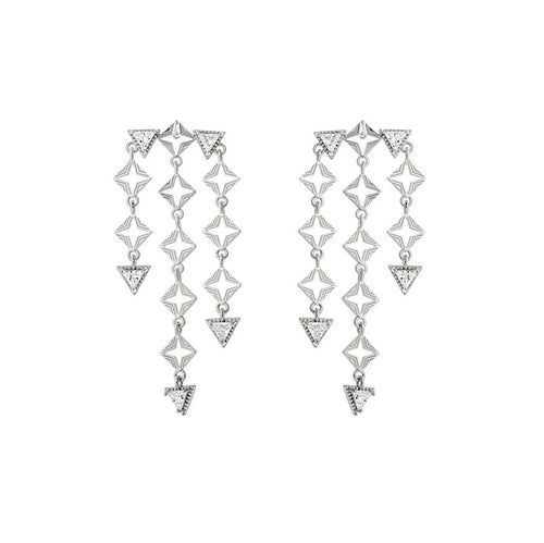 Byzante Earrings - Platinum