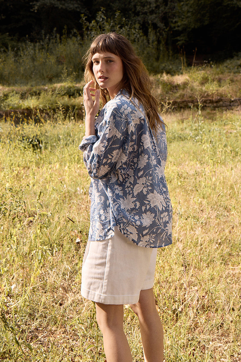 Molly Bracken Woven Shirt - Blue Diviya