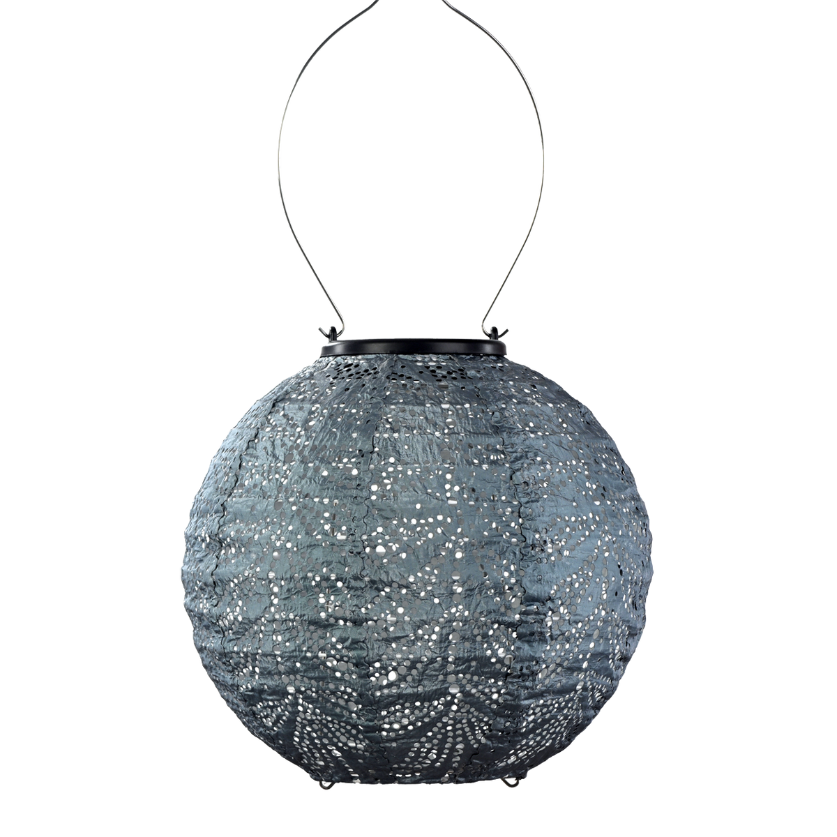 Lantern - Round - 20cm - Grey Blue - Folia