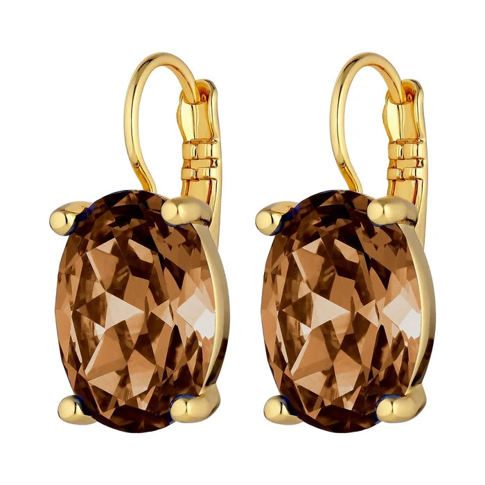 Dyrberg Kern Chantal Gold earrings, Brown