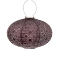 Lantern Oval 40cm Plum Mosaic