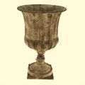 ANTIQUE METAL URN