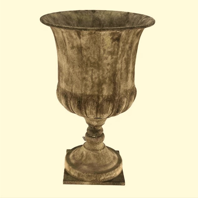 ANTIQUE METAL URN