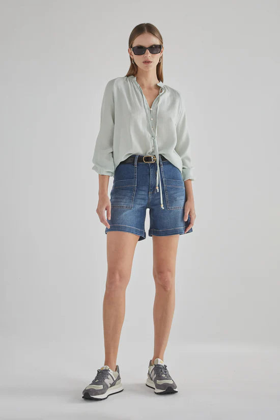 Zaplin Rodeo Blue Denim Shorts - Size 8