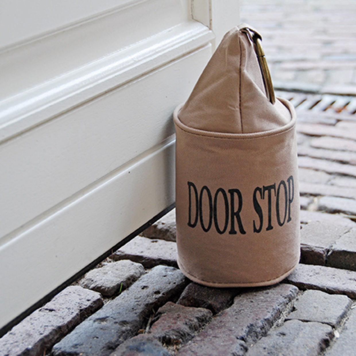 Doorstop bag w/ring fabric 13x28cm