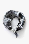 Pearl fasten neck tie Ink Garden
