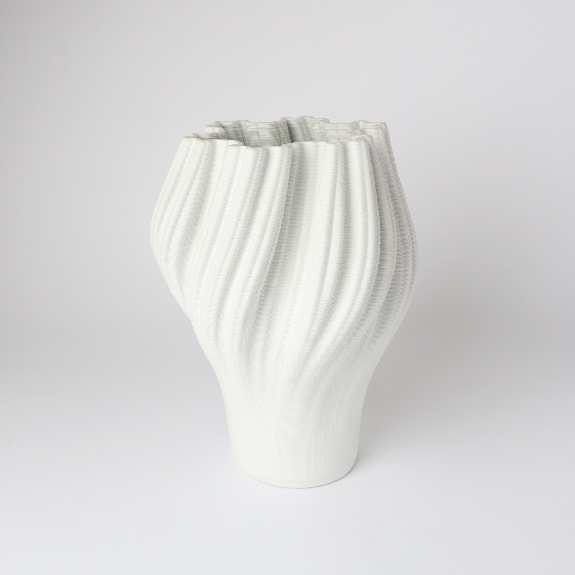 3D Vase 3- White