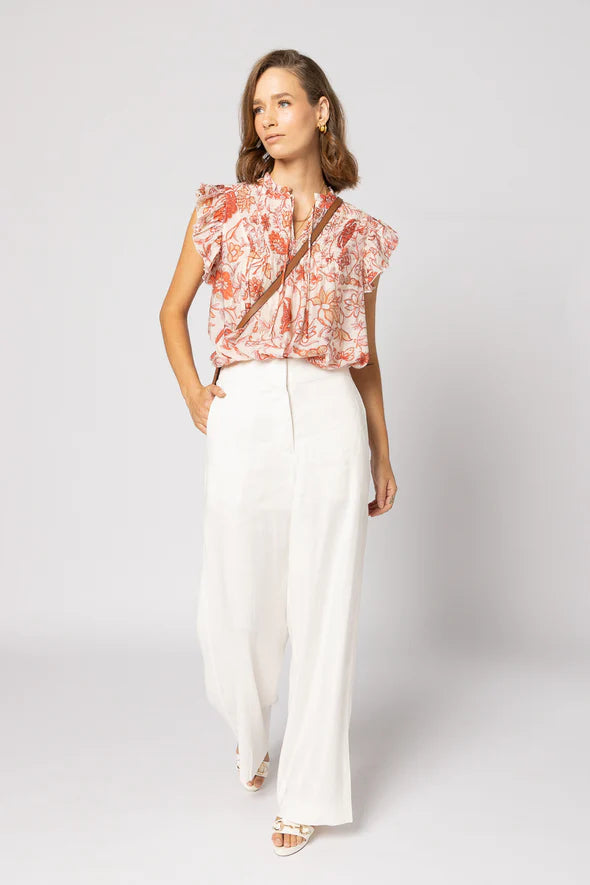 Arabella Blouse - Ruby Flowers