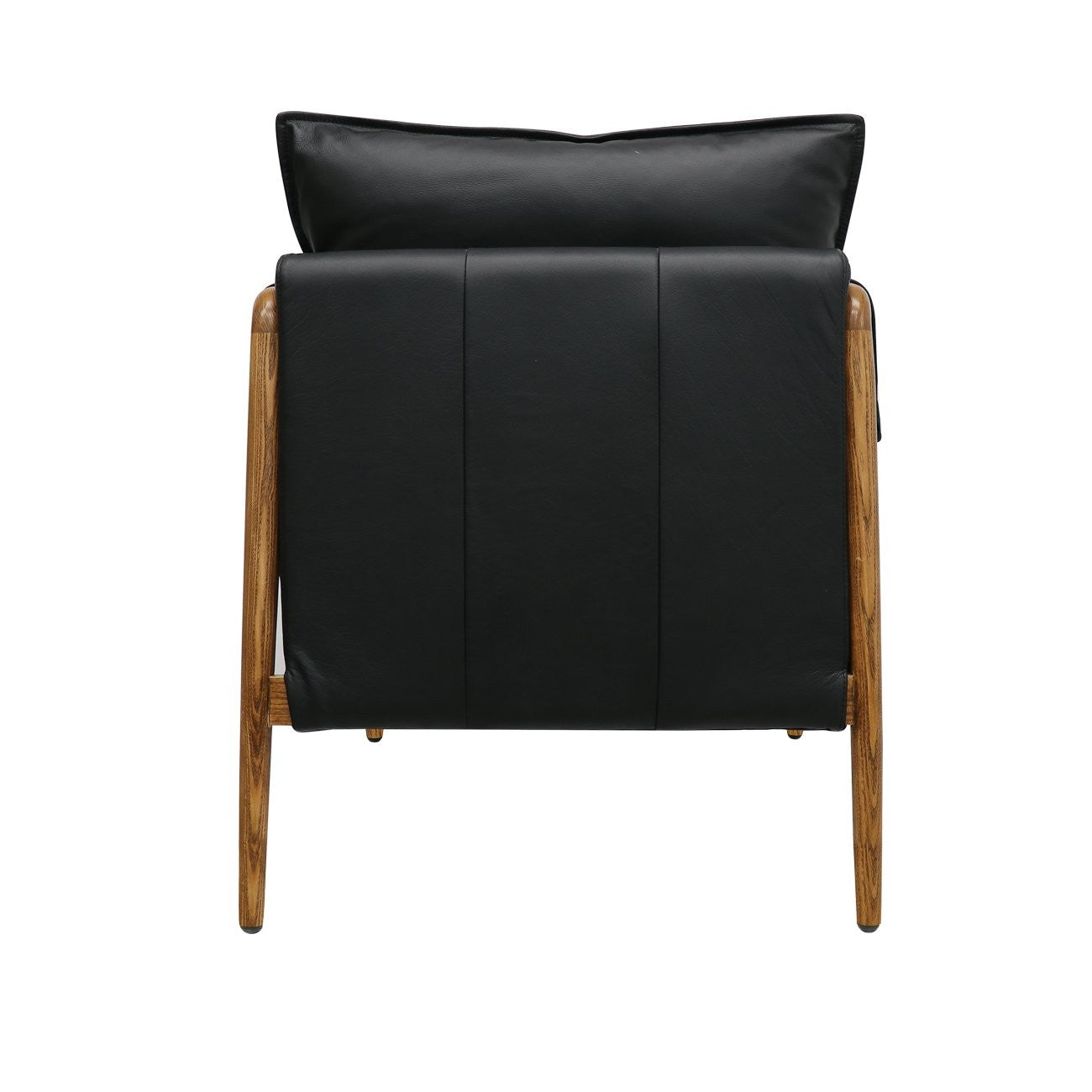 Saddle leather armchair - Black