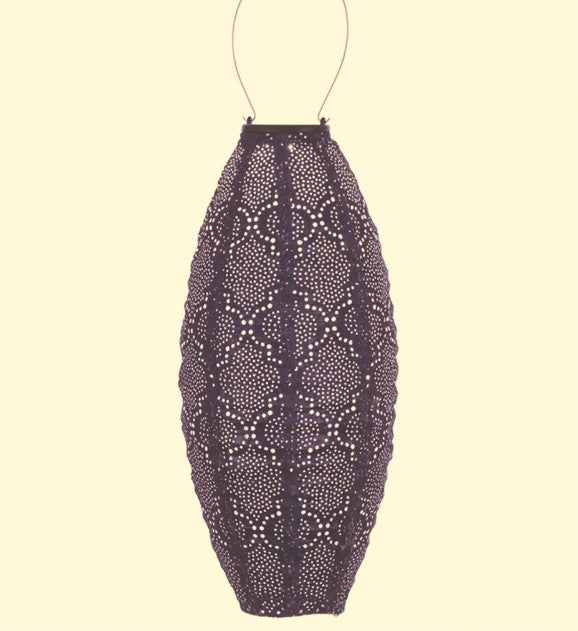 Lantern Long Oval 20 cm Future Dusk