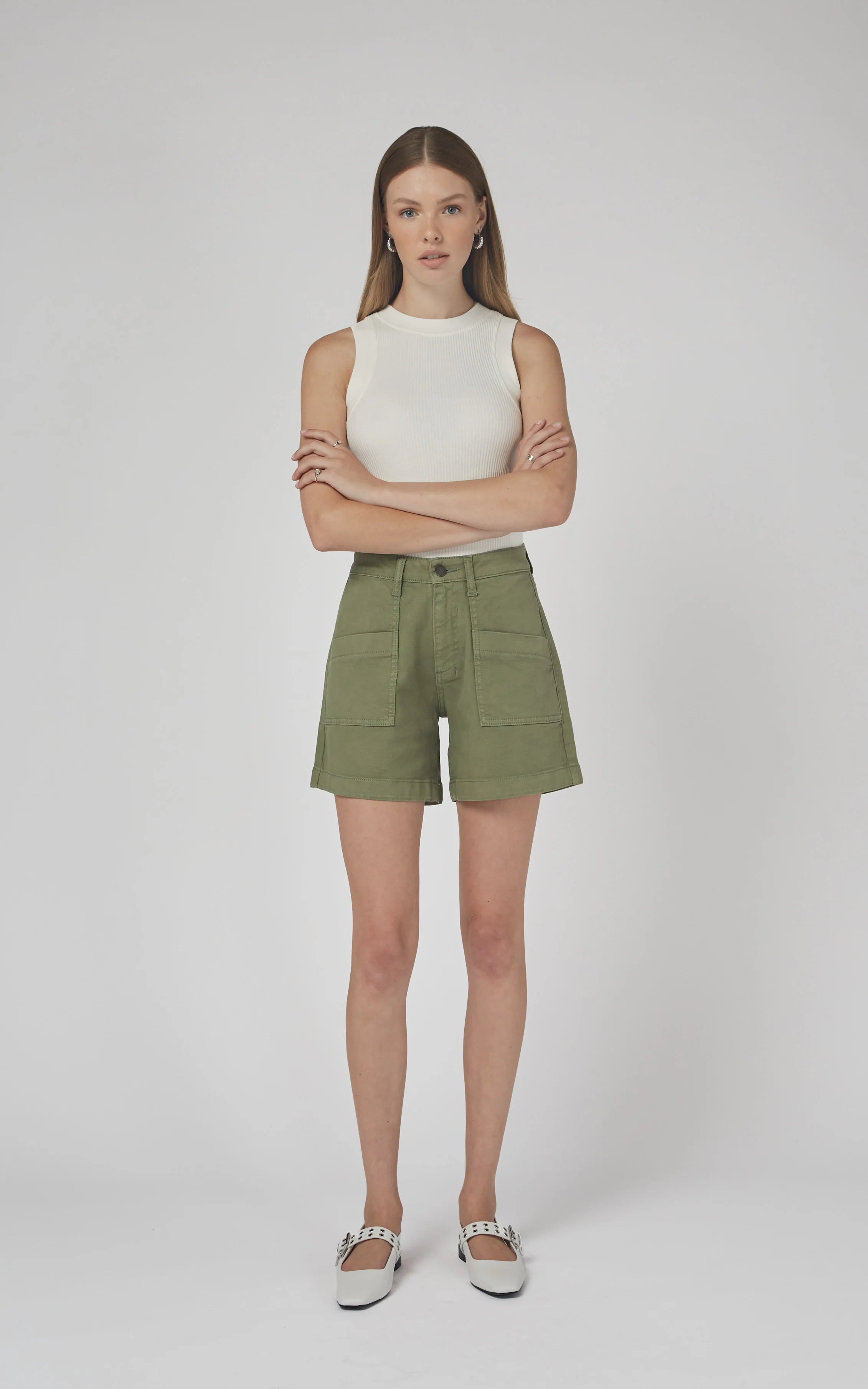 Zaplin Oil Green Shorts 10