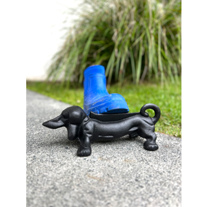 Dachshund  Boot Scraper - Black