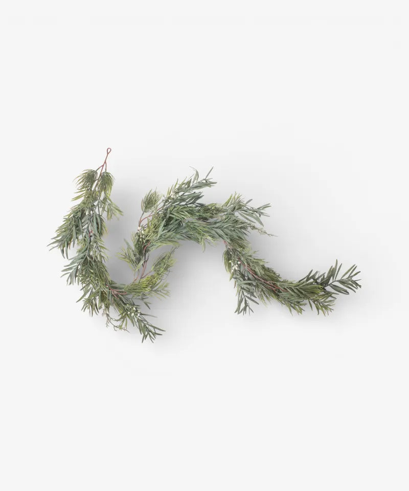 Mixed Silver Green Garland 150cm