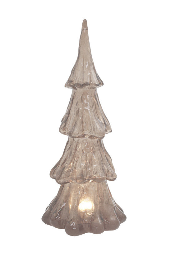 Translucent Resin Light-Up Tree Light-Amber Large