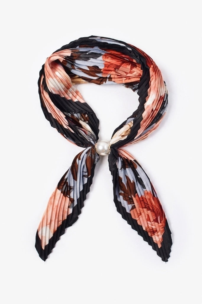 Pearl fasten neck tie Jardin