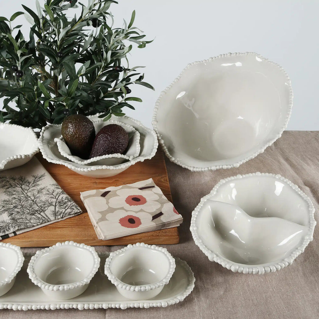 Melamine Pearl Bowl 28cm - Sand