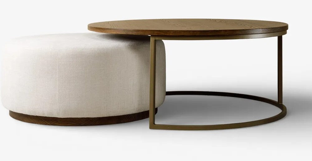 Edison coffee table ottoman
