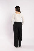 Drama Lake Pant Black-Noir Stripe