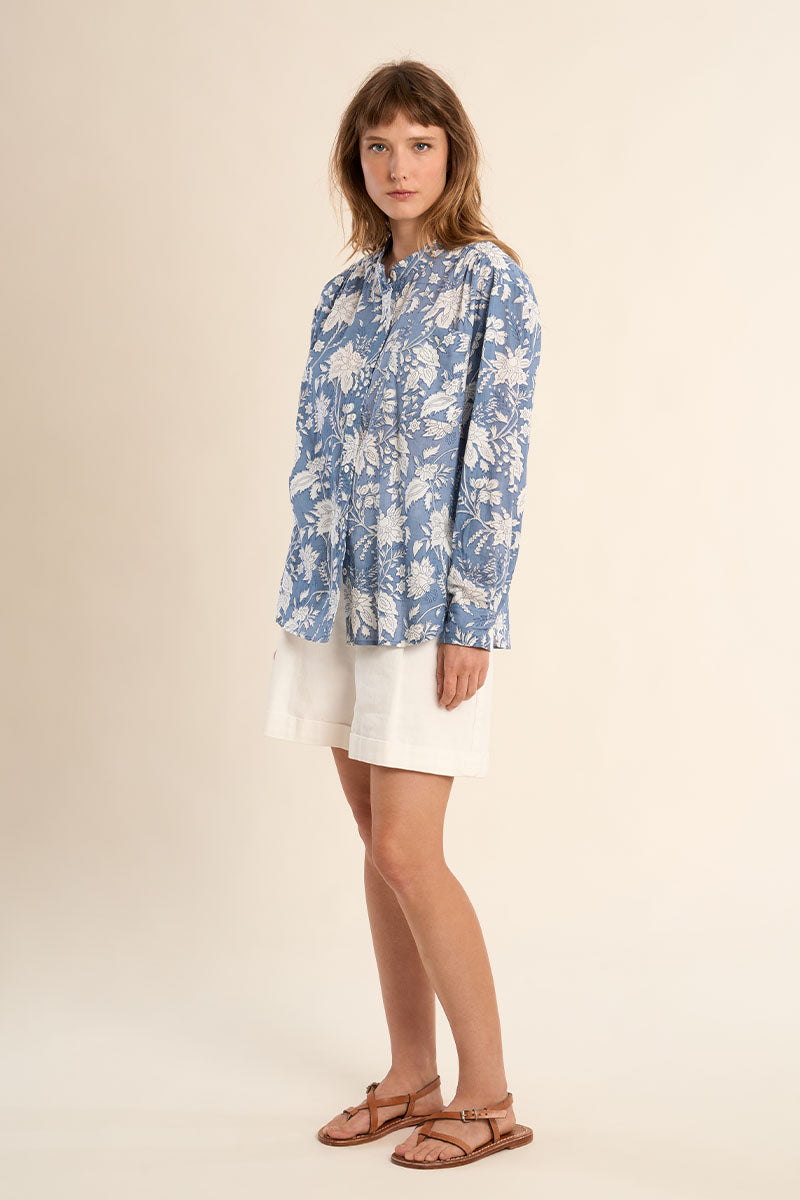 Molly Bracken Woven Shirt - Blue Diviya
