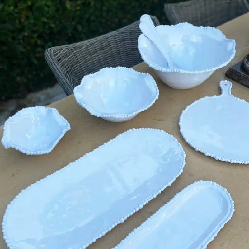 Melamine Pearl Platter - White