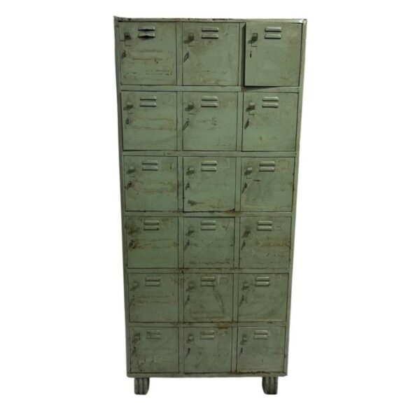 Original iron locker large green