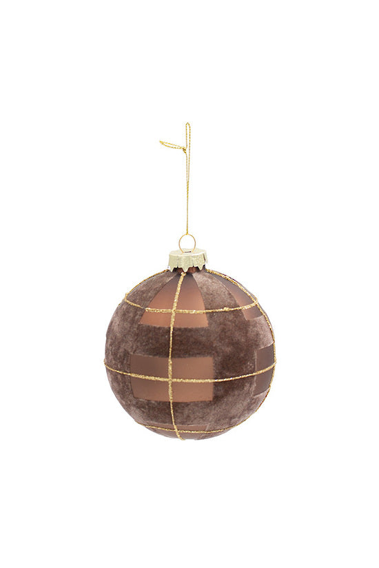 Highland Glass bauble - Tobacco - Large