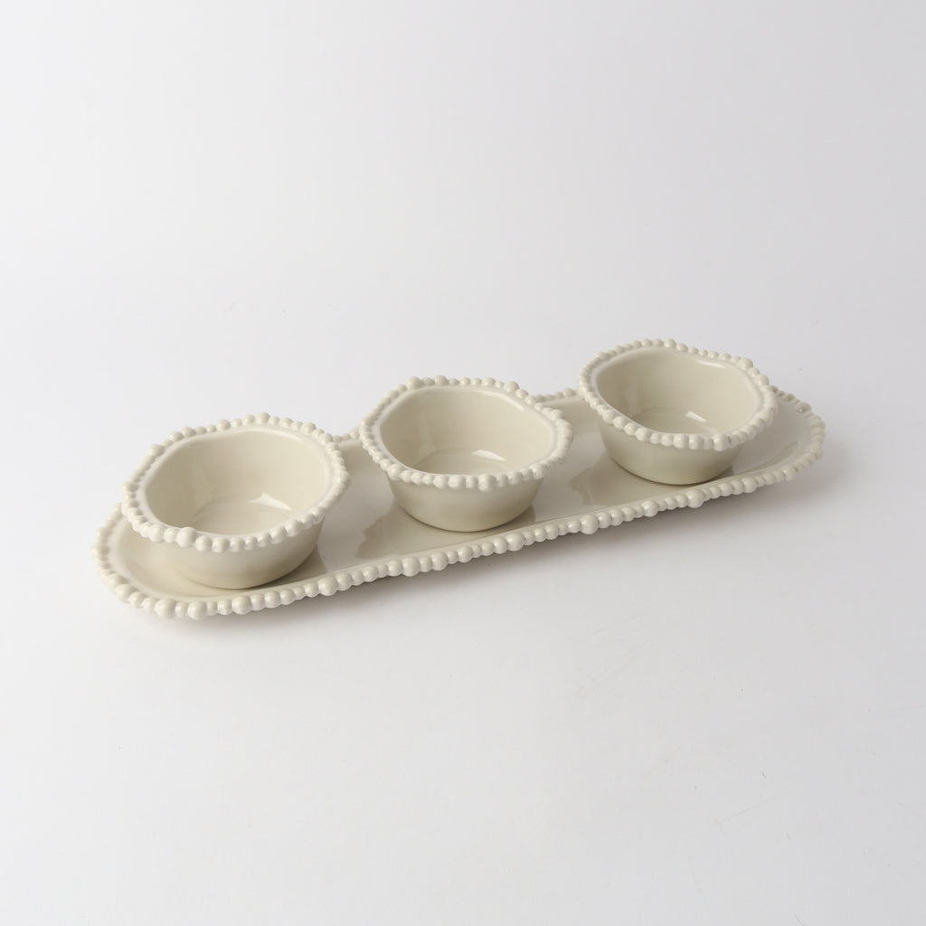 Melamine Pearl Snack Bowl - Sand