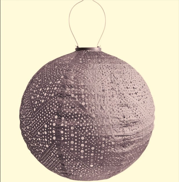 Lantern Round 40cm Mauve Purple